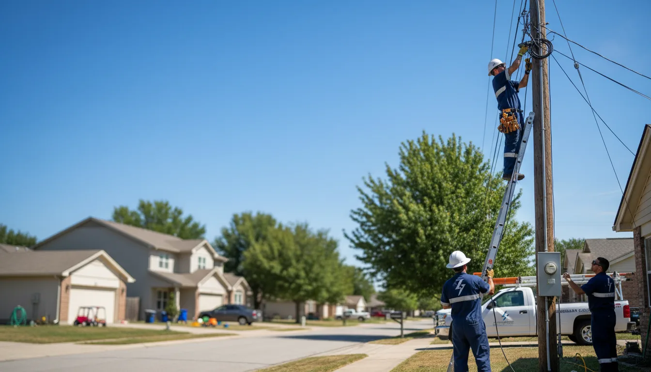 Residential electrician providing installation services in Bexley, OH